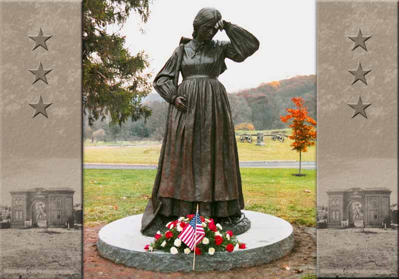 Virtual Gettysburg-The Gettysburg Civil War Women's Memorial - Respect for  the Office of Women - Courageous and Cleaning the War's Mess